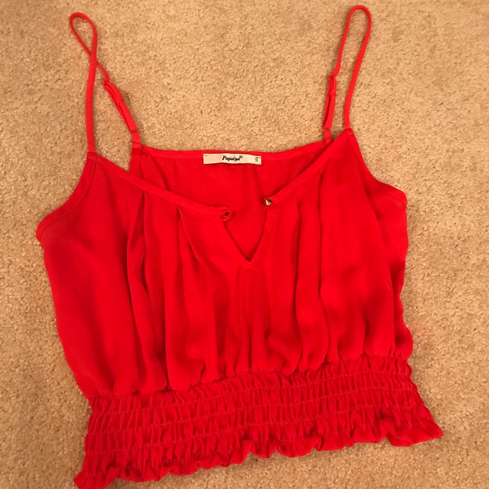 Papaya Crop Top